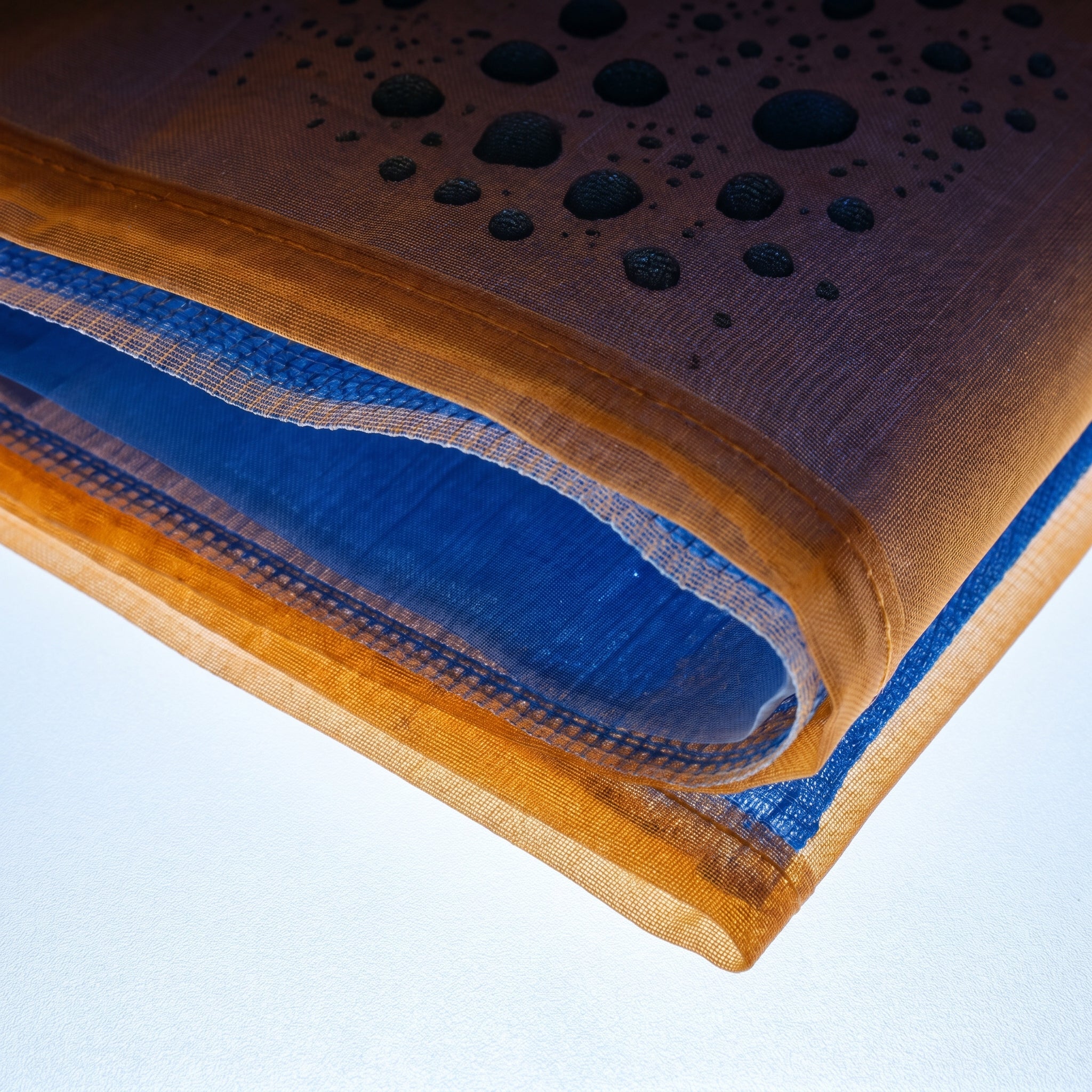 Waterproof membrane fabric layers DWR x-ray lightbox